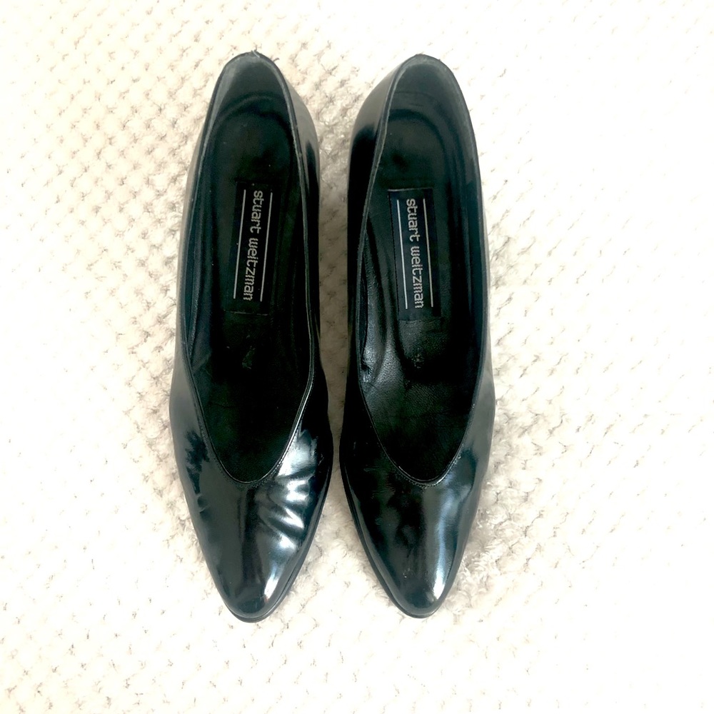 Stuart Weitzman Black Low-Heeled Shoes